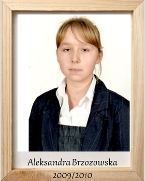 Zdjęcie - Aleksandra Brzozowska - medalista - rok szkolny 2009/2010 