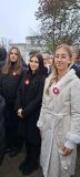 Samorząd Uczniowski jako przedstawiciele szkoły w miejskich uroczystościach celebrujących Narodowe Święto Niepodległości.