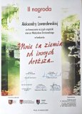 dyplom za zajecie II miejsca dla Uczennicy naszej szkoły za tłumaczenie na języka angielski wiersza Władysława Broniewskiego,