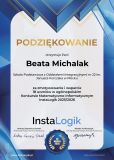 Podziekowanie dla pani Beaty Michalak za przygotowanie uczniów do konkursu.