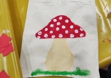 Torby ozdobione przez dzieci.