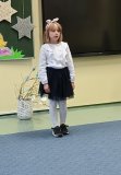Uczennica klasy IIf - Alicja Sukiennik, podczas występu.