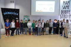 Klasa 1d podczas krótkiego występu. 