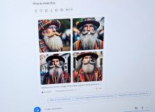 Wygenerowane przez aplikację Copilot obrazy przedstawiające pana Kleksa.