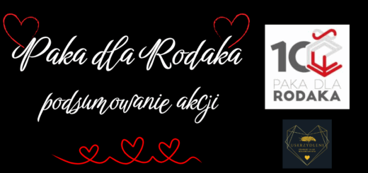 Napis Paka dla Rodaka – podsumowanie akcji. Widoczne logo akcji.